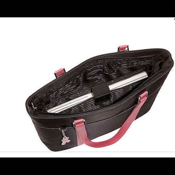 Mobile Edge versatile micro fiber  black and pink notebook / Tote . - Picture 12 of 15